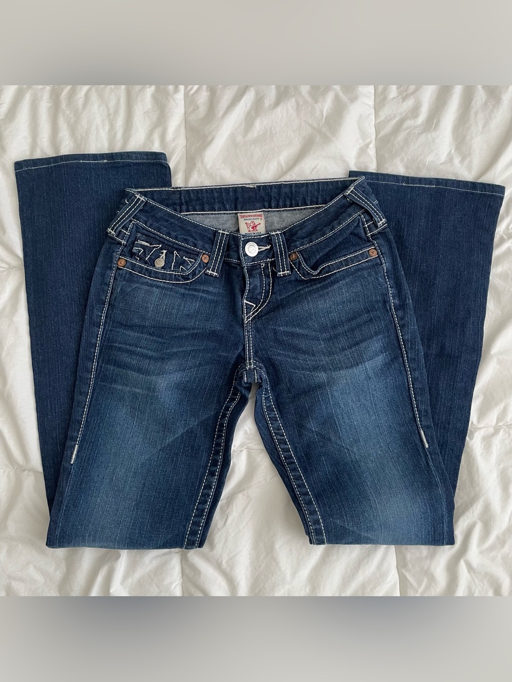 True Religion Women's Dark Blue Boot Cut Jeans